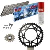 KIT DE TRANSMISION DID 520ZVMX ULTRALIGERO Super Reforzado GRIS ACERO APRILIA RSV4 1000 R Conversion 520 11-15 
