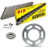 KIT DE TRANSMISION DID 520VX3 GRIS ACERO APRILIA Tuareg 125 Wind 88 