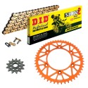 KTM EXC 125 95-16 DID Chain Kit Alu Rear Sprocket