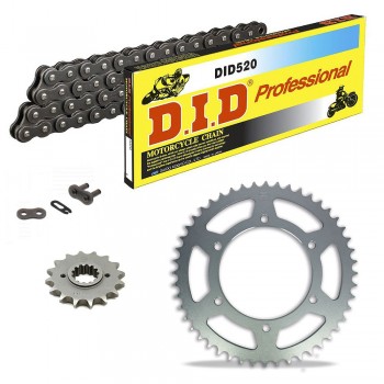 KIT CATENA CORONA PIGNONE DID 520 ECONOMICO Grigio KYMCO Maxxer 250 07-16 