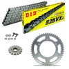 Sprockets & Chain Kit DID 525VX3 Steel Grey APRILIA ETV 1000 CAPONORD 01-08 