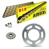 Sprockets & Chain Kit DID 525VX3 Gold & Black APRILIA ETV 1000 CAPONORD 01-08 