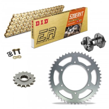 KIT CATENA CORONA PIGNONE DID 520ERVT ORO SUZUKI PE 175 80-81 Ribattitore Gratuito