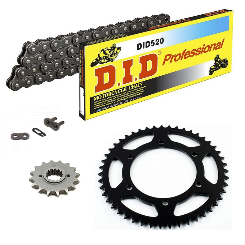 KIT CATENA CORONA PIGNONE DID 520 ECONOMICO Grigio YAMAHA XT 600 Z Tenere 85-87 