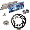 Sprockets & Chain Kit DID 520ZVM-X Ultralight Silver APRILIA Tuono 1000 R Racing Conversion 520 04-09 Free Riveter