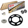 Sprockets & Chain Kit DID 525ZVM-X Gold BMW F650 GS 10,5mm 08-12 Free Riveter! 