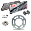 KIT CATENA CORONA PIGNONE DID 525ZVM-X2 Super Rinforzato GRIGIO HONDA CB 450 SG 86-88 Ribattitore Gratuito!