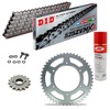 KIT CATENA CORONA PIGNONE DID 525ZVM-X Super Rinforzato GRIGIO HONDA CB 450 SG 86-88