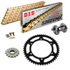 KIT CATENA CORONA PIGNONE DID 520 ZVM-X Oro Rinforzato HONDA CB 500 X 13-18 Ribattitore Gratuito!