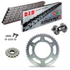 KIT CATENA CORONA PIGNONE DID 525ZVM-X2 Super Rinforzato GRIGIO HONDA Transalp 600 87-88 Ribattitore Gratuito!