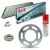 KIT DE TRANSMISION DID 530ZVM-X2 Super Reforzado PLATA KAWASAKI LTD 550 Z 81-83