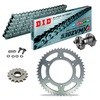 KIT DE TRANSMISION DID 530ZVM-X2 Super Reforzado GRIS ACERO KAWASAKI Z 400 J 80-83 REMACHADORA GRATIS!