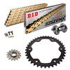 Sprockets & Chain Kit DID 525ZVM-X Gold KTM Super Duke 1290 14-15 Free Riveter!	