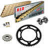 Sprockets & Chain Kit DID 530ZVM-X2 Gold YAMAHA RD 350 74-76 Free Riveter!