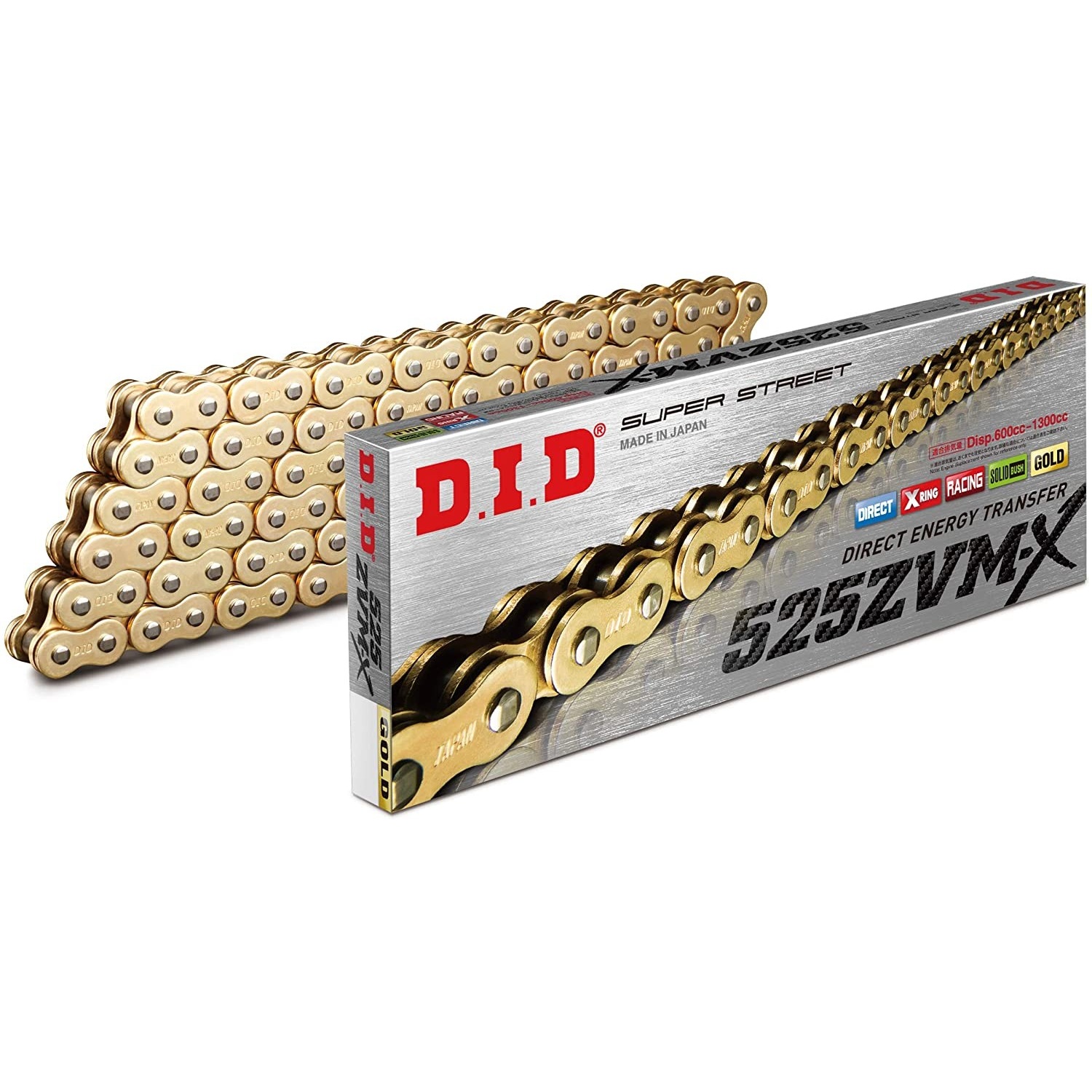 DID CHAIN 525 ZVM-X with X-RING Gold