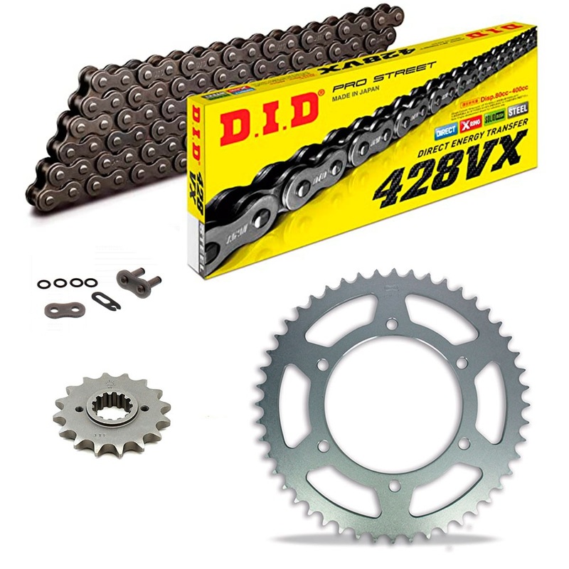 Sprockets & Chain Kit DID 428VX Steel Grey BETA RR 125 Enduro AC 13-17 