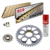 KIT CATENA CORONA PIGNONE DID 525ZVM-X Super Rinforzato ORO DUCATI 848 08-13