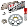 KIT CATENA CORONA PIGNONE DID 525ZVM-X2 Super Rinforzato ARGENTO DUCATI Monster 796 11-15