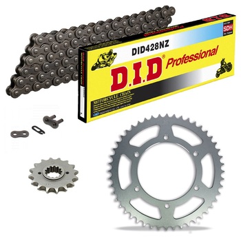 KIT DE TRANSMISION DID 428NZ Estándar GRIS ACERO BETA RR 125 Enduro LC 11-17