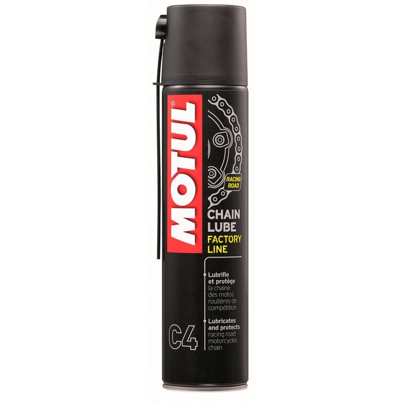 LUBRIFICANTE SPRAY PER CATENA RACING BIANCO MOTUL C4 400ml