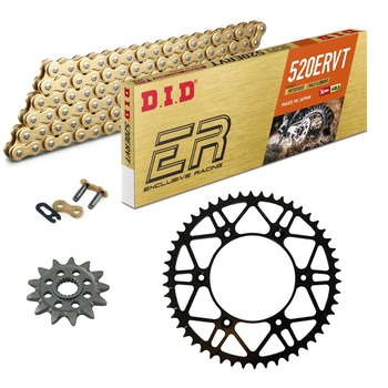 KIT DE TRANSMISION DID 520ERVT Acero SLK Reforzado  Enduro Racing KTM EXC 125 95-16