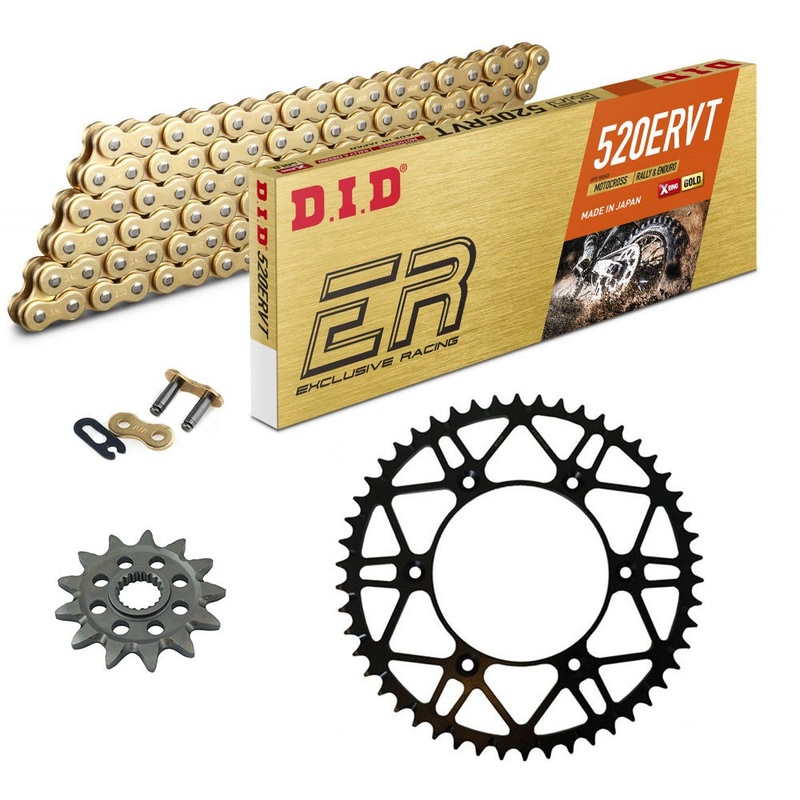 Sprockets & Chain Kit DID 520ERVT Steel SLK Enduro Racing KTM EXC 200 98-11 