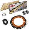 POWER KIT KTM DUKE 890 20-24 Piñon Engomado Corona Mixta Cadena Super Reforzada Dorada Remachadora Gratis!