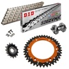 POWER KIT KTM DUKE 890 20-24 Piñon Engomado Corona Mixta Cadena Super Reforzada Plata Remachadora Gratis!