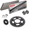 HONDA CRF 1100 L  Africa Twin 20-21 Steel-Alu Reinforced Chain Kit Grey Black Free Riveter