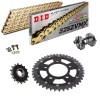 HONDA CRF 1100 L  Africa Twin 20-21 Steel-Alu Reinforced Chain Kit Gold Black Free Riveter