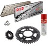KIT DE CADENA HONDA CRF 1100 L Africa Twin 2020-2025 Reforzado Plata Acero Alu Negro