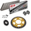 HONDA CRF 1100 L  Africa Twin 20-21 Steel-Alu Reinforced Chain Kit Grey Gold Free Riveter