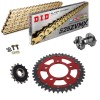 HONDA CRF 1100 L  Africa Twin 20-21 Steel-Alu Reinforced Chain Kit Gold Red Free Riveter