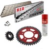 KIT DE CADENA HONDA CRF 1100 L Africa Twin 2020-2025 Reforzado Plata Acero Alu Rojo