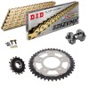 HONDA CRF 1100 L  Africa Twin 20-21 Steel-Alu Reinforced Chain Kit Gold Silver Free Riveter