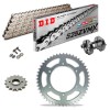 KIT CATENA CORONA PIGNONE DID 525ZVM-X2 Super Rinforzato ARGENTO APRILIA Tuono 1000 V4 R 12-16 Ribattitore Gratuito!