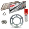 KIT CATENA CORONA PIGNONE DID 525ZVM-X2 Super Rinforzato ARGENTO APRILIA Tuono 1000 V4 R 12-16
