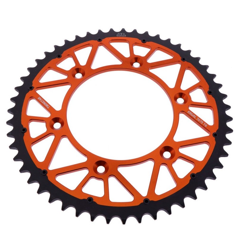 Rear Sprocket JT TWINSTAR 520 KTM EXC-F 450 Orange