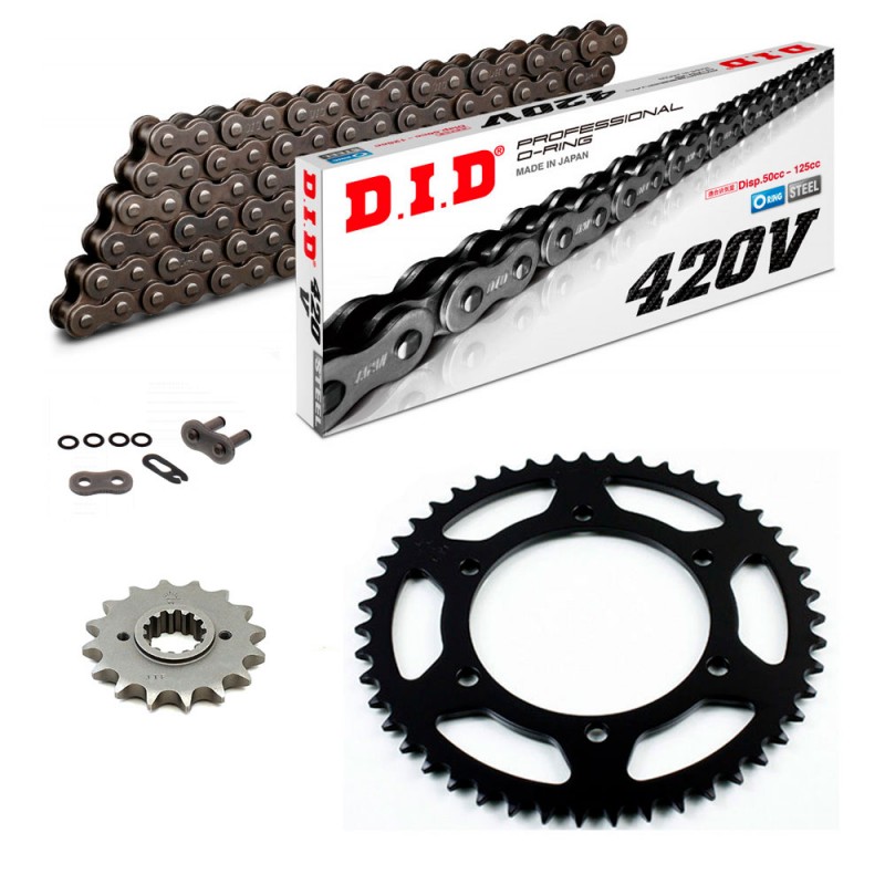 Sprockets & Chain Kit DID 420V Grey Steel APRILIA MX 50 03-06 