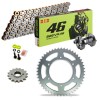 KIT CATENA CORONA PIGNONE DID 525 VR46 CAGIVA Raptor 650 01-08 Ribattitore Gratuito!!