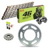 KIT CATENA CORONA PIGNONE DID 520 VR46 HONDA CM 250 TB Custom 82-84 Ribattitore Gratuito!!	