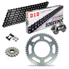 KIT CATENA CORONA PIGNONE DID 520ZVM-X NERO Rinforzato  APRILIA AF1 125 Europa 90-93 Ribattitore Gratuito!