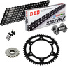KIT CATENA CORONA PIGNONE DID 520ZVM-X NERO Rinforzato  HONDA CB 500 X 13-18 Ribattitore Gratuito!