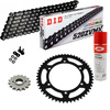 KIT CATENA CORONA PIGNONE DID 520 ZVM-X NERO Rinforzato HONDA CB 500 X 13-18