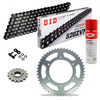 KIT CATENA CORONA PIGNONE DID 520 ZVM-X NERO Rinforzato HONDA CMT 400 Chopper 81-83