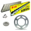 Sprockets & Chain Kit DID 525VX3 Silver APRILIA ETV 1000 CAPONORD 01-08 