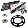 KIT CATENA CORONA PIGNONE DID 525ZVM-X Super Rinforzato NERO YAMAHA TRACER 700 16-19 Ribattitore Gratuito!