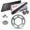 KIT CATENA CORONA PIGNONE DID 525ZVM-X Super Rinforzato NERO APRILIA RSV4 1000 APRC SE 11-14