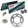 KIT CATENA CORONA PIGNONE DID 530ZVM-X2 Super Rinforzato NERO KAWASAKI Z 400 J 80-83 Ribattitore Gratuito!