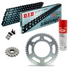 KIT CATENA CORONA PIGNONE DID 530ZVM-X2 Super Rinforzato NERO HARLEY Sportster 883 XLH 86-90